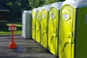 Portable Toilets at a Festival